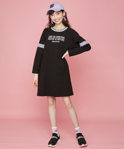 JENNI love(ジェニィラブ)の「Wワッペンキャップ(キャップ・キッズ・ブラック/イエロー/ラベンダー・54cm/56cm)」の16枚目の写真