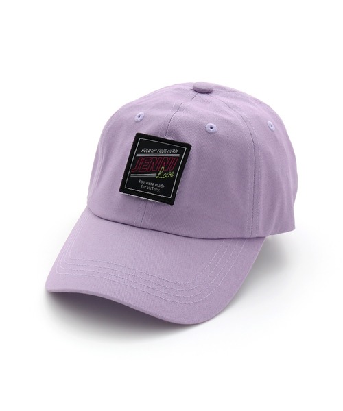 JENNI love(ジェニィラブ)の「Wワッペンキャップ(キャップ・キッズ・ブラック/イエロー/ラベンダー・54cm/56cm)」の6枚目の写真