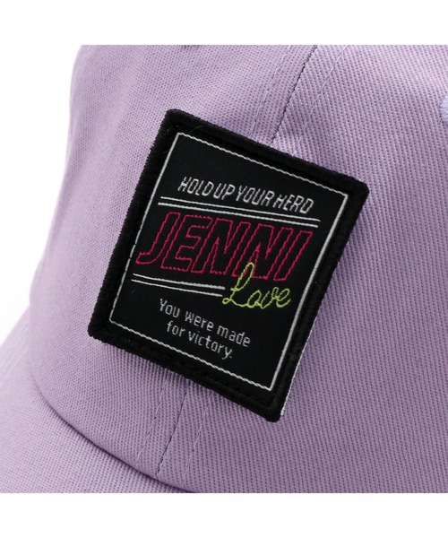 JENNI love(ジェニィラブ)の「Wワッペンキャップ(キャップ・キッズ・ブラック/イエロー/ラベンダー・54cm/56cm)」の10枚目の写真