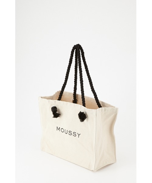 MOUSSY（マウジー）の「MOUSSY SOUVENIR SHOPPER（トートバッグ・レディース・ホワイト/ブラック・FREE）」の11枚目の写真