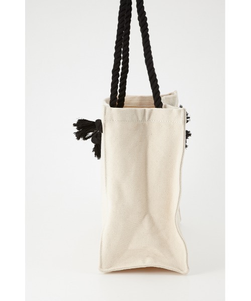 MOUSSY（マウジー）の「MOUSSY SOUVENIR SHOPPER（トートバッグ・レディース・ホワイト/ブラック・FREE）」の10枚目の写真