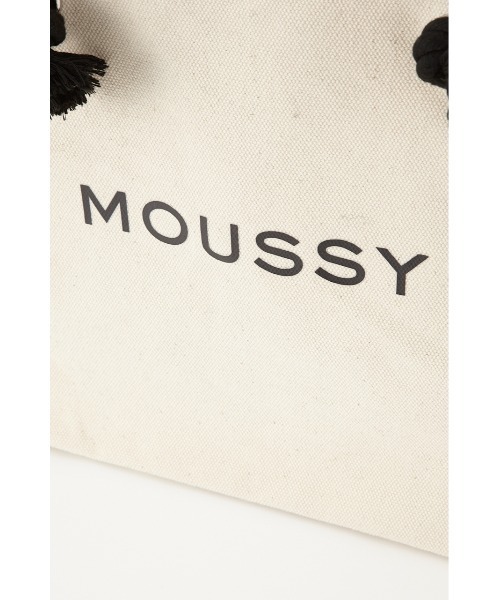 MOUSSY（マウジー）の「MOUSSY SOUVENIR SHOPPER（トートバッグ・レディース・ホワイト/ブラック・FREE）」の9枚目の写真