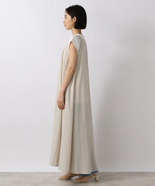 LOWRYS FARM（ローリーズファーム）の「ボリュームテントワンピースＮＳ　956322（ワンピース・レディース・ブラック/アイボリー/ネイビー・FREE）」の10枚目の写真