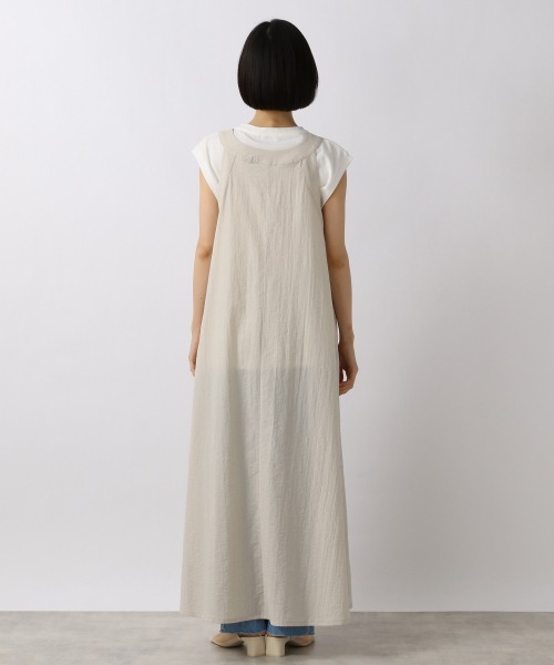 LOWRYS FARM（ローリーズファーム）の「ボリュームテントワンピースＮＳ　956322（ワンピース・レディース・ブラック/アイボリー/ネイビー・FREE）」の4枚目の写真