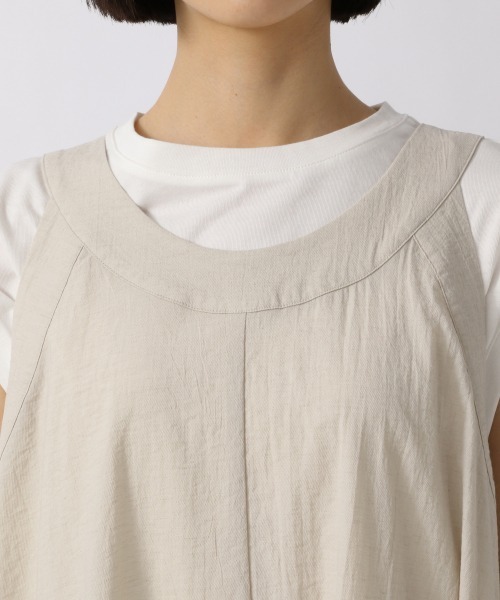 LOWRYS FARM（ローリーズファーム）の「ボリュームテントワンピースＮＳ　956322（ワンピース・レディース・ブラック/アイボリー/ネイビー・FREE）」の5枚目の写真