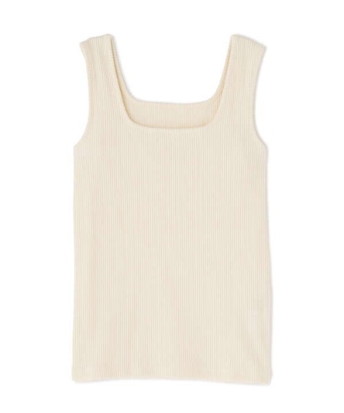 N.（N. Natural Beauty Basic）（エヌエヌナチュラルビューティーベーシック）の「三角テレコインナー（Tシャツ/カットソー・レディース・ホワイト/ブラック/ベージュ・MEDIUM）」の2枚目の写真