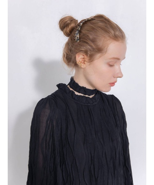 Ayla(アイラ)の「ribbon frill onepiece(ワンピース・レディース・ホワイト/ブラック・FREE)」の2枚目の写真