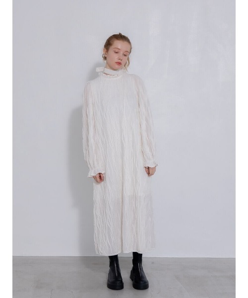 Ayla(アイラ)の「ribbon frill onepiece(ワンピース・レディース・ホワイト/ブラック・FREE)」の16枚目の写真