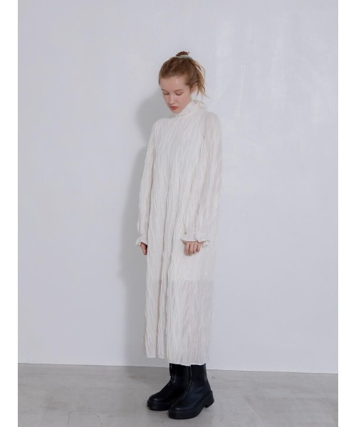 Ayla(アイラ)の「ribbon frill onepiece(ワンピース・レディース・ホワイト/ブラック・FREE)」の9枚目の写真