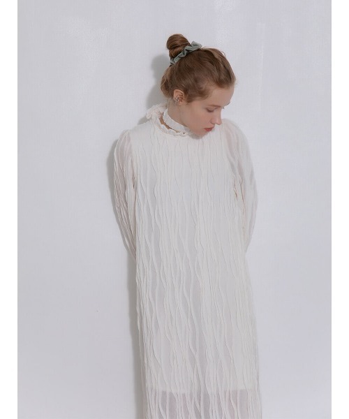 Ayla(アイラ)の「ribbon frill onepiece(ワンピース・レディース・ホワイト/ブラック・FREE)」の14枚目の写真