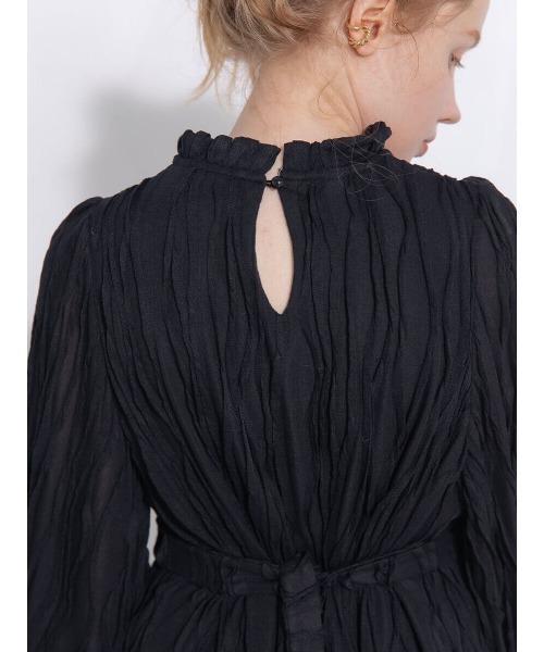 Ayla(アイラ)の「ribbon frill onepiece(ワンピース・レディース・ホワイト/ブラック・FREE)」の6枚目の写真