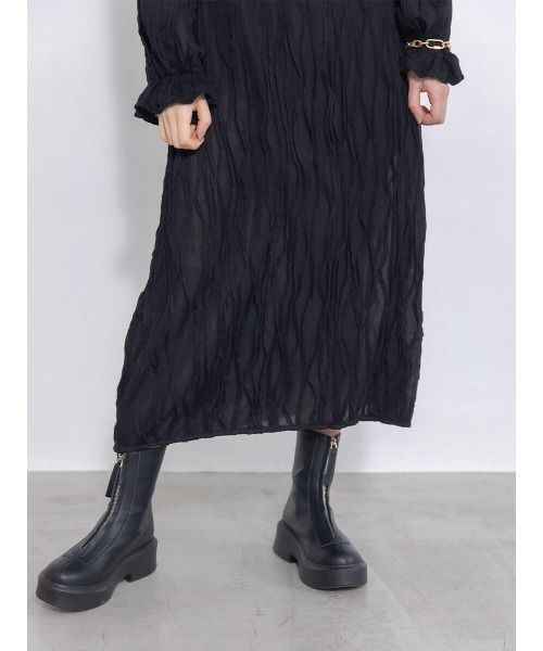 Ayla(アイラ)の「ribbon frill onepiece(ワンピース・レディース・ホワイト/ブラック・FREE)」の15枚目の写真