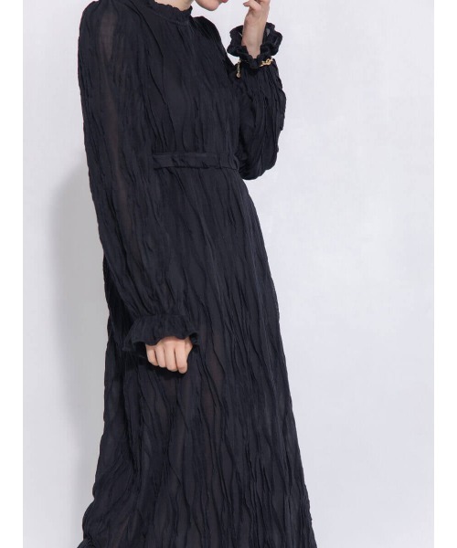 Ayla(アイラ)の「ribbon frill onepiece(ワンピース・レディース・ホワイト/ブラック・FREE)」の4枚目の写真