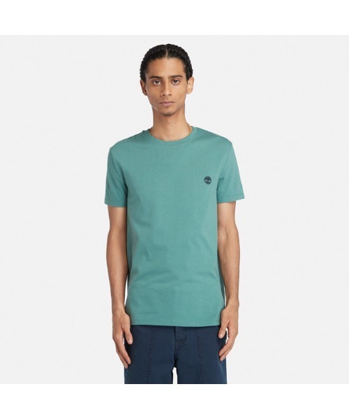 Timberland（ティンバーランド）の「半袖 スリム クルー Tシャツ メンズ（Tシャツ/カットソー・メンズ・ライトブラウン/ダークパープル/ホワイト/ブラック/グリーン/グレー/ブラック系その他・SMALL/LARGE/X-LARGE/MEDIUM/XX-LARGE/X-SMALL）」の6枚目の写真