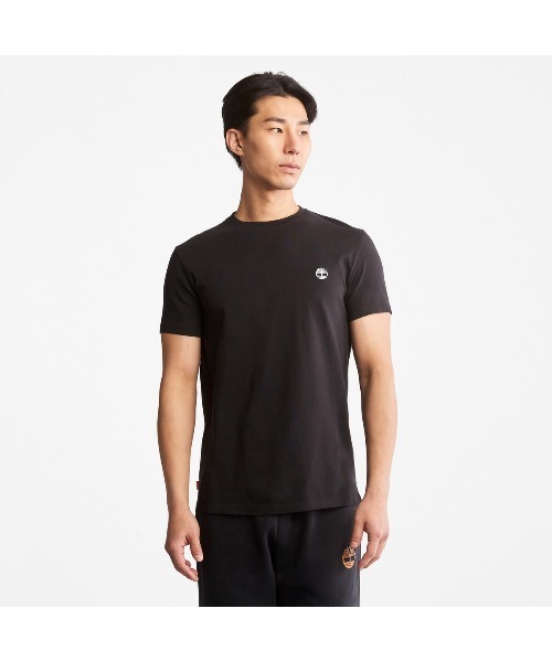 Timberland（ティンバーランド）の「半袖 スリム クルー Tシャツ メンズ（Tシャツ/カットソー・メンズ・ライトブラウン/ダークパープル/ホワイト/ブラック/グリーン/グレー/ブラック系その他・SMALL/LARGE/X-LARGE/MEDIUM/XX-LARGE/X-SMALL）」の3枚目の写真