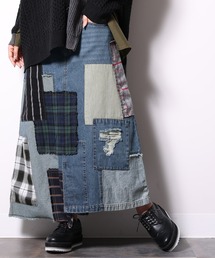 【廃盤】『パッチワークデニムスカート』
