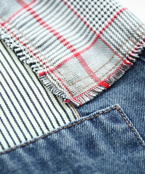 osharewalker（オシャレウォーカー）の「【廃盤】『パッチワークデニムスカート』（デニムスカート・レディース・ブルー・1/2）」の18枚目の写真