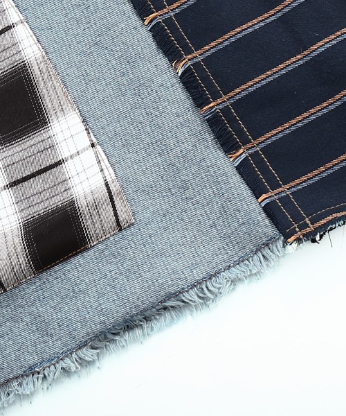 osharewalker（オシャレウォーカー）の「【廃盤】『パッチワークデニムスカート』（デニムスカート・レディース・ブルー・1/2）」の11枚目の写真