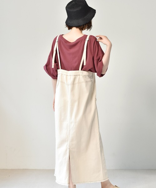 RETRO GIRL(レトロガール)の「デニムJSK(ジャンパースカート・レディース・オフホワイト/ダークブルー/ブラック・FREE)」の17枚目の写真