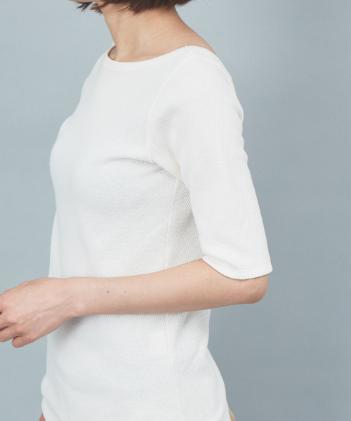 Rouge vif（ルージュヴィフ）の「2WAYサーマルプルオーバー（Tシャツ/カットソー・レディース・オフホワイト/ブラック/ブラウン・フリー）」の12枚目の写真