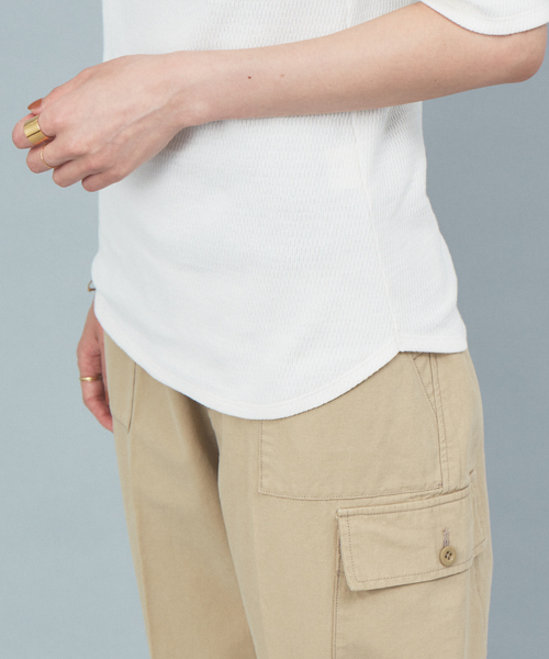 Rouge vif（ルージュヴィフ）の「2WAYサーマルプルオーバー（Tシャツ/カットソー・レディース・オフホワイト/ブラック/ブラウン・フリー）」の13枚目の写真