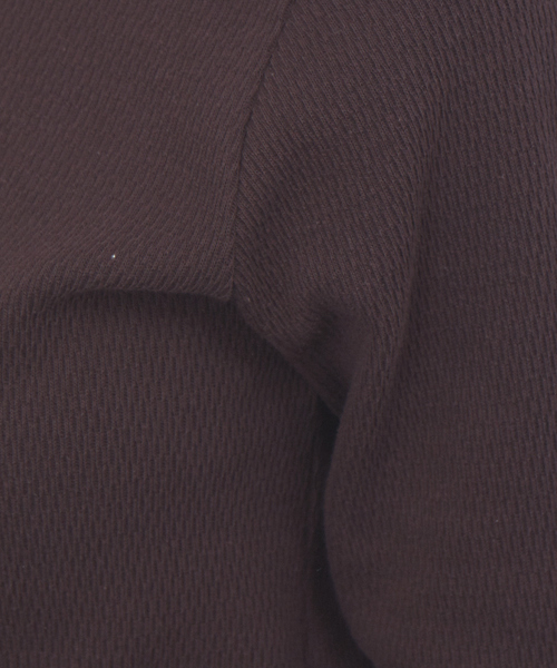 Rouge vif（ルージュヴィフ）の「2WAYサーマルプルオーバー（Tシャツ/カットソー・レディース・オフホワイト/ブラック/ブラウン・フリー）」の15枚目の写真
