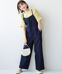 あした晴れたら朝から出かけよう 雨が降ったら夜まで映画見ていよう あなたと過ごす毎日はたのしい どんな日にも寄り添うデニムサロペットパンツ by you made me