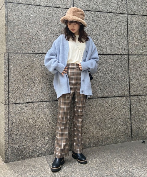 EPIMI E'PIMMY（エピミエピミー）の「ヴィンテージサテンボリュームブラウス（シャツ/ブラウス・レディース・オフホワイト/チャコールグレー/マスタード・MEDIUM）」の13枚目の写真