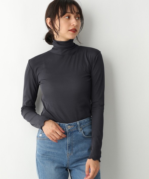 A part by（アパートバイ）の「Poシアーメロータートル　218825（Tシャツ/カットソー・レディース・チャコールグレー/ライトグレー/ライトブルー/ライトベージュ/ライトパープル・FREE）」の12枚目の写真