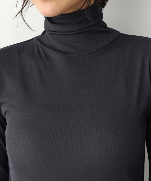 A part by（アパートバイ）の「Poシアーメロータートル　218825（Tシャツ/カットソー・レディース・チャコールグレー/ライトグレー/ライトブルー/ライトベージュ/ライトパープル・FREE）」の20枚目の写真