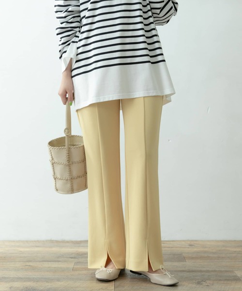 F by ROSSO(エフバイロッソ)の「F by ROSSO ストレッチスリットパンツ∴(その他パンツ・レディース・ボルドー/イエロー/ブラック・36/38)」の10枚目の写真