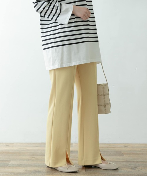 F by ROSSO(エフバイロッソ)の「F by ROSSO ストレッチスリットパンツ∴(その他パンツ・レディース・ボルドー/イエロー/ブラック・36/38)」の11枚目の写真