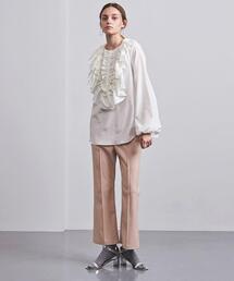 UNITED ARROWS | <UNITED ARROWS>フェイクレザー フレアパンツ G(その他パンツ)