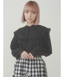 merry jenny | レースコンビbigカラーブラウス(シャツ/ブラウス)