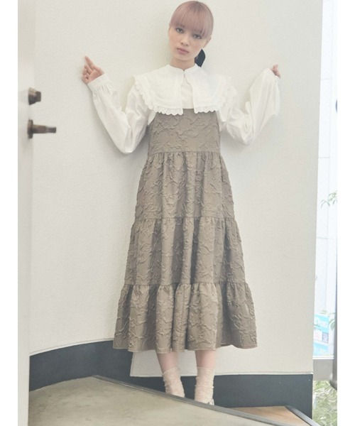 merry jenny（メリージェニー）の「レースコンビbigカラーブラウス（シャツ/ブラウス・レディース・オフホワイト/グレー/ブラック・FREE）」の22枚目の写真