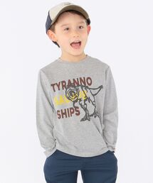 SHIPS | SHIPS KIDS:恐竜 プリント 長袖 TEE(100～130cm)(Tシャツ/カットソー)
