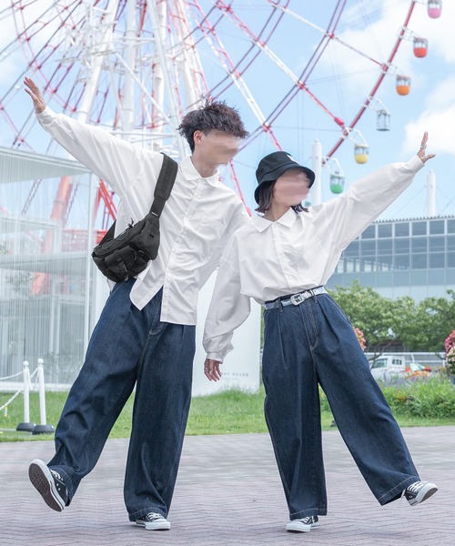 PairPair（ペアペア）の「アソートレギュラーシャツ(ユニセックス)（シャツ/ブラウス・メンズ・オフホワイト/ベージュ系その他/グリーン系その他/ブルー系その他/スミクロ・FREE）」の7枚目の写真