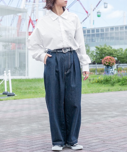 PairPair（ペアペア）の「アソートレギュラーシャツ(ユニセックス)（シャツ/ブラウス・メンズ・オフホワイト/ベージュ系その他/グリーン系その他/ブルー系その他/スミクロ・FREE）」の9枚目の写真