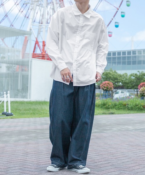 PairPair（ペアペア）の「アソートレギュラーシャツ(ユニセックス)（シャツ/ブラウス・メンズ・オフホワイト/ベージュ系その他/グリーン系その他/ブルー系その他/スミクロ・FREE）」の13枚目の写真