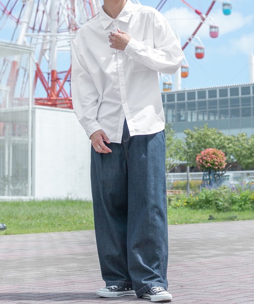 PairPair（ペアペア）の「アソートレギュラーシャツ(ユニセックス)（シャツ/ブラウス・メンズ・オフホワイト/ベージュ系その他/グリーン系その他/ブルー系その他/スミクロ・FREE）」の14枚目の写真