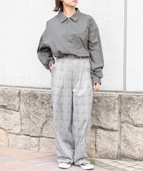 PairPair（ペアペア）の「アソートレギュラーシャツ(ユニセックス)（シャツ/ブラウス・メンズ・オフホワイト/ベージュ系その他/グリーン系その他/ブルー系その他/スミクロ・FREE）」の20枚目の写真