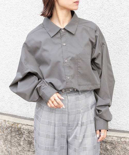 PairPair（ペアペア）の「アソートレギュラーシャツ(ユニセックス)（シャツ/ブラウス・メンズ・オフホワイト/ベージュ系その他/グリーン系その他/ブルー系その他/スミクロ・FREE）」の22枚目の写真