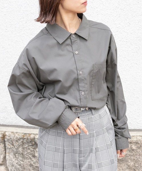 PairPair（ペアペア）の「アソートレギュラーシャツ(ユニセックス)（シャツ/ブラウス・メンズ・オフホワイト/ベージュ系その他/グリーン系その他/ブルー系その他/スミクロ・FREE）」の21枚目の写真