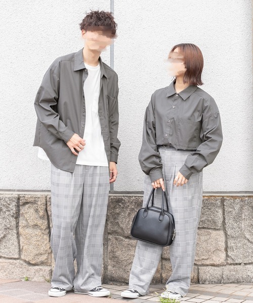 PairPair（ペアペア）の「アソートレギュラーシャツ(ユニセックス)（シャツ/ブラウス・メンズ・オフホワイト/ベージュ系その他/グリーン系その他/ブルー系その他/スミクロ・FREE）」の18枚目の写真