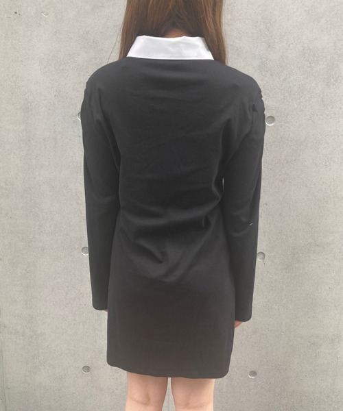 Crea titty&Co. PETIT（クレアティティーアンドコープチ）の「【Crea titty&Co.PETIT】デコルテオープンミニワンピース（ワンピース・レディース・ブラック・FREE）」の5枚目の写真