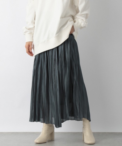 LOWRYS FARM（ローリーズファーム）の「エアリーブライトスカート　219937（スカート・レディース・チャコールグレー/レッド/ブルー/アイボリー/グリーン・FREE）」の4枚目の写真