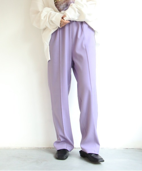 notch.（ノッチ）の「センターシームイージーパンツ（その他パンツ・レディース・ブラック/グリーン/ブルー/ライトパープル/レッド/ライム・M/TM）」の5枚目の写真