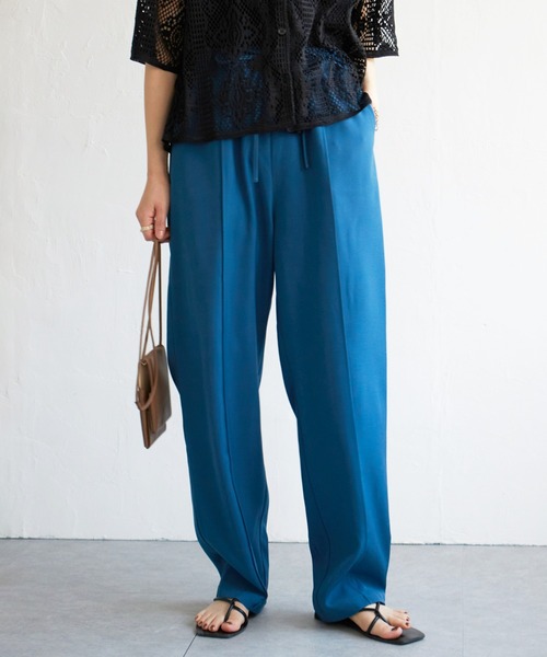 notch.（ノッチ）の「センターシームイージーパンツ（その他パンツ・レディース・ブラック/グリーン/ブルー/ライトパープル/レッド/ライム・M/TM）」の4枚目の写真