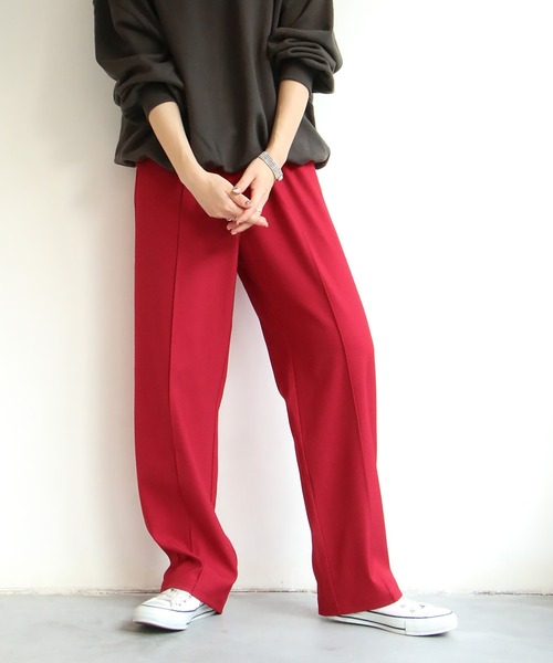 notch.（ノッチ）の「センターシームイージーパンツ（その他パンツ・レディース・ブラック/グリーン/ブルー/ライトパープル/レッド/ライム・M/TM）」の21枚目の写真