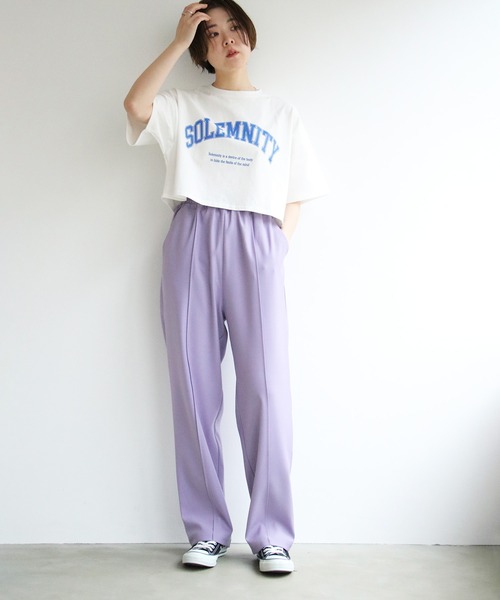 notch.（ノッチ）の「センターシームイージーパンツ（その他パンツ・レディース・ブラック/グリーン/ブルー/ライトパープル/レッド/ライム・M/TM）」の22枚目の写真